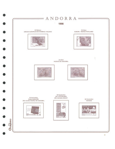 ANDORRA FR. 2002 N 64/5 OLEGARIO SPANISH