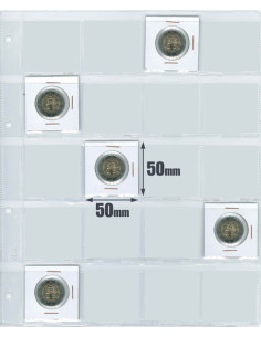 100 COIN HOLDERS N2 32mm. 25 PTA. / 12€ SAFI
